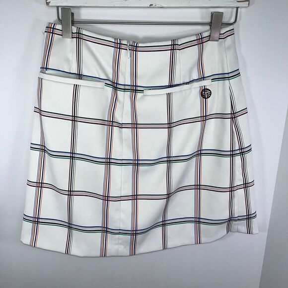 Tory Sport Plaid Print Mini Skirt Women size XS - Picture 1 of 3